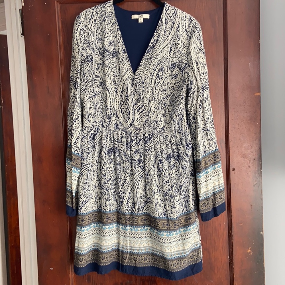 ya los angeles print dress size large